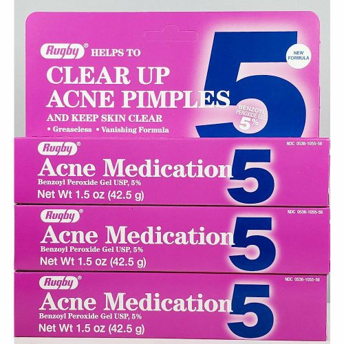 Acne Medication Gel (Benzoyl Peroxide 5%) (3 Pack)