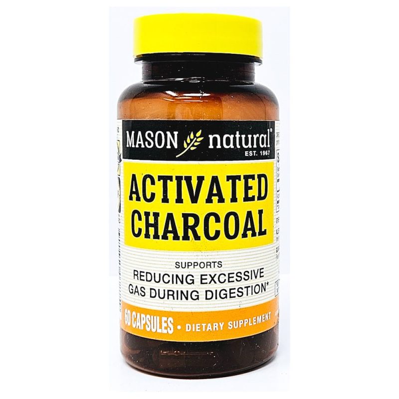 Activated Charcoal 60 Capsules by Mason Natural