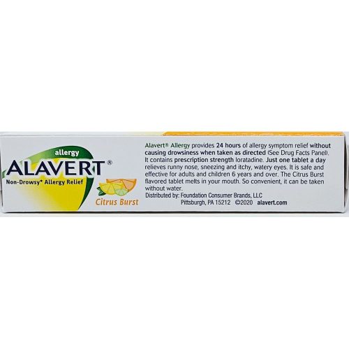 Alavert Loratadine 10 mg 18 Tablets Info