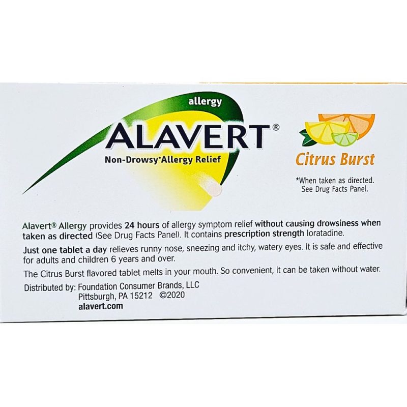 Alavert Loratadine 10 mg 60 Tablets Info