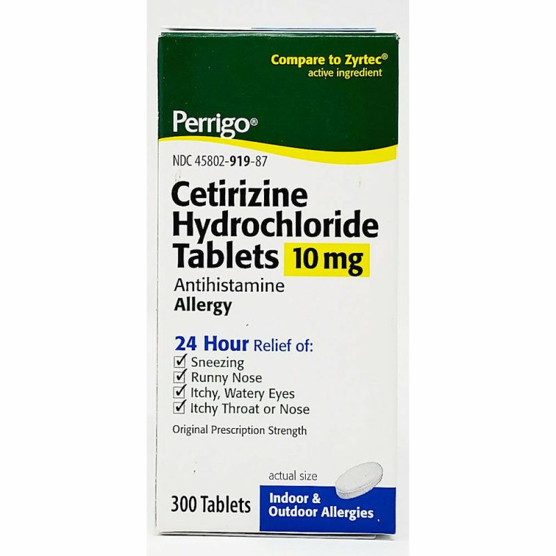 Cetirizine 10 mg 300 Tablets by Perrigo