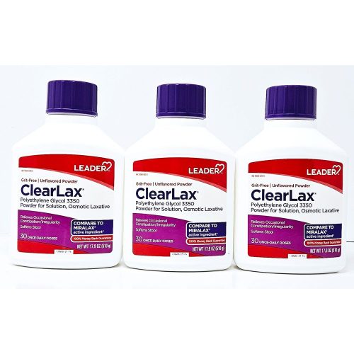 Polyethylene Glycol 3350 (Osmotic Laxative) 3 Pack