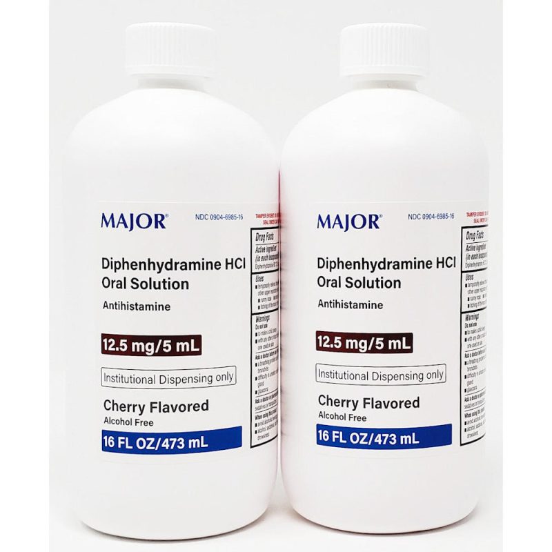 Diphenhydramine Oral Solution 16 fl oz by Major