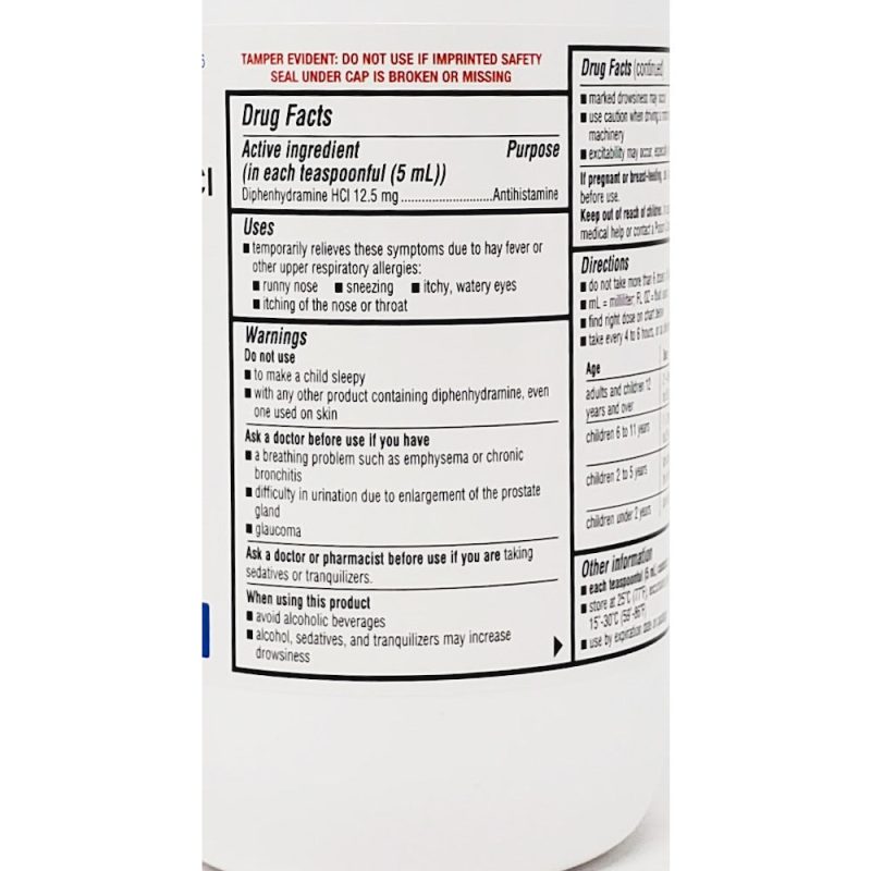 Diphenhydramine Oral Solution 16 fl oz by Major Facts