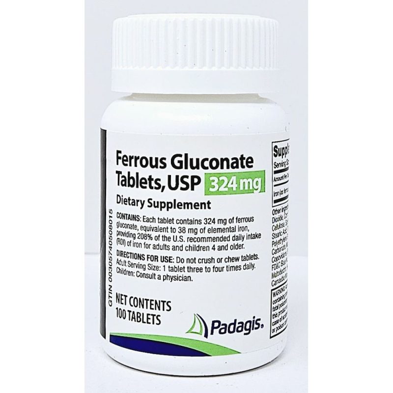 Ferrous Gluconate 324 mg by Padagis