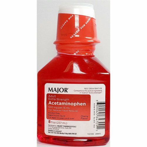 Acetaminophen Liquid, 500 mg 8 fl oz by Major