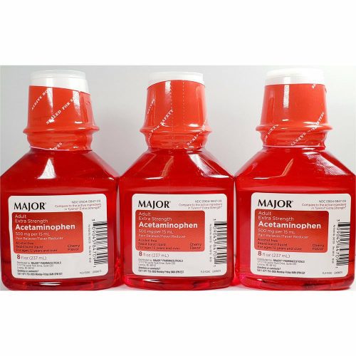 Acetaminophen Liquid, 500 mg (3 Pack)