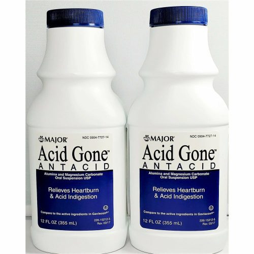 Major Acid Gone Antacid, 12 fl oz Each (2 Pack)