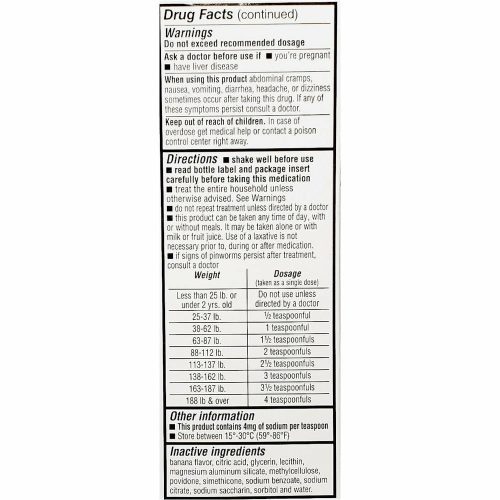 Reeses Pinworm Medicine 2 fl oz Directions