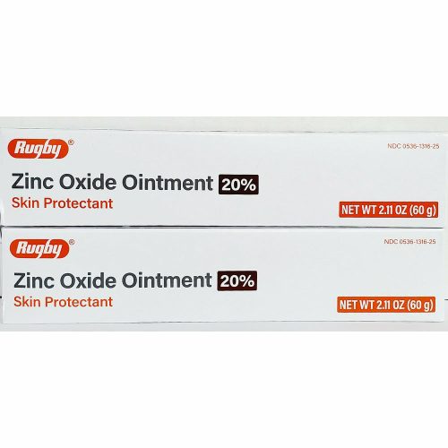 Zinc Oxide Ointment 20%, 2.11 oz each by Rugby (2 Pack)